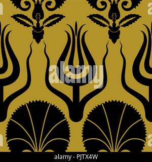 Ottoman carnation and tulip textile design Stock Vector