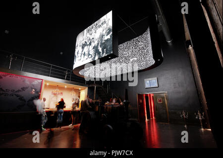 Ambiance impressions of the Club Industria nightclub in Antwerp (Belgium, 23/12/2012) Stock Photo