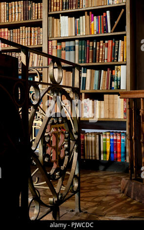 Inside the historic library of the "Cisterzienzerabdij" Saint-Bernard ...