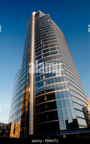 The Madou Plaza Tower in Brussels, housing the European Commission Directorates-General for Communication, Informatics and Education and Culture and t Stock Photo