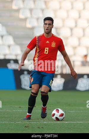 Cordoba, Spain. 6th Sep, 2018. Mikel Merino (ESP) Football/Soccer : UEFA Under 21 Championship qualifying round match between U21 Spain 3-0 U21 Albania at the Estadio El Arcangel in Cordoba, Spain . Credit: Mutsu Kawamori/AFLO/Alamy Live News Stock Photo