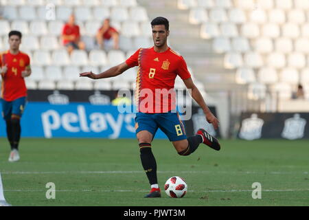 Cordoba, Spain. 6th Sep, 2018. Mikel Merino (ESP) Football/Soccer : UEFA Under 21 Championship qualifying round match between U21 Spain 3-0 U21 Albania at the Estadio El Arcangel in Cordoba, Spain . Credit: Mutsu Kawamori/AFLO/Alamy Live News Stock Photo