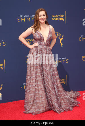 LOS ANGELES, CA - SEPTEMBER 8: Alyson Hannigan, at the 2018 Creative Arts Emmy Awards at the Microsoft Theater L.A. LIVE in Los Angeles, California on September 8, 2018. Credit: Faye Sadou/MediaPunch Stock Photo