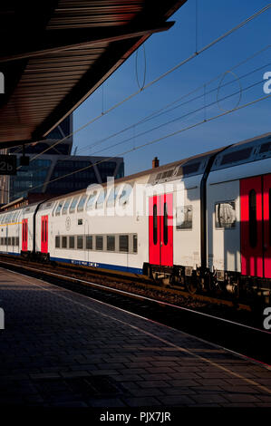 The Hasselt railway station (Belgium, 16/11/2011) Stock Photo