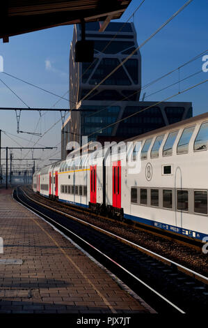 The Hasselt railway station (Belgium, 16/11/2011) Stock Photo