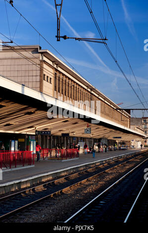 The Hasselt railway station (Belgium, 16/11/2011) Stock Photo