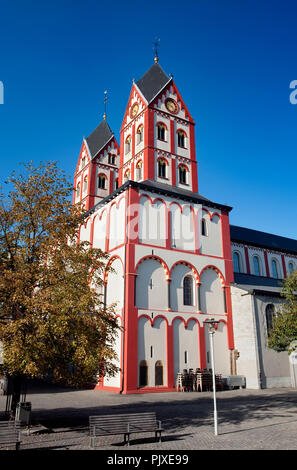 The 11th century St Bartholomew's Church in Liège (Belgium, 30/09/2011) Stock Photo