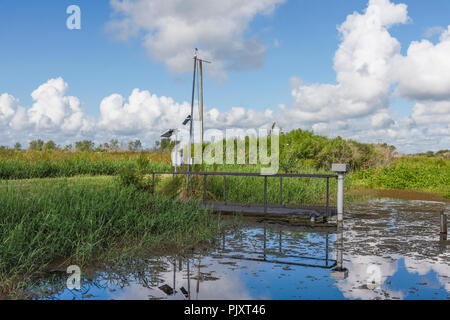 Water Level Monitoring Station Stock Photo