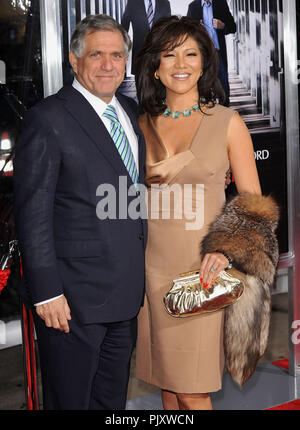 CBS personality Julie Chen and husband and President of CBS Les Moonves  leave a private party at Diane Von Furstenberg's residence in Beverly  Hills, CA. 2/21/09 Stock Photo - Alamy