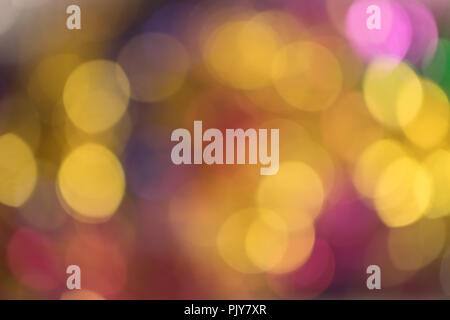 Abstract bokeh light. Christmas mood. Background for holidays. Space for text. Stock Photo