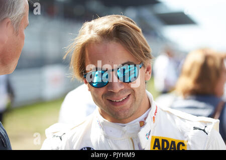 Nuerburg, Germany. 09th Sep, 2018. Motorsport: German Touring Car Masters (DTM) at the Nuerburgring, 2nd race. BMW driver Augusto Farfus. Credit: Thomas Frey/dpa/Alamy Live News Stock Photo