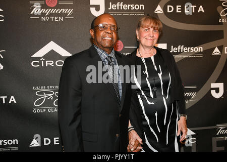 Former NBA player Julius Dr J Erving and wife Dorys Erving attend News  Photo - Getty Images