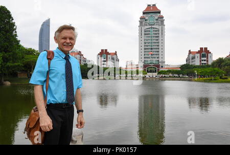 Xiamen, China's Fujian Province. 14th June, 2018. William Brown poses for a photo at Xiamen University in Xiamen, southeast China's Fujian Province, June 14, 2018. Credit: Zhang Guojun/Xinhua/Alamy Live News Stock Photo