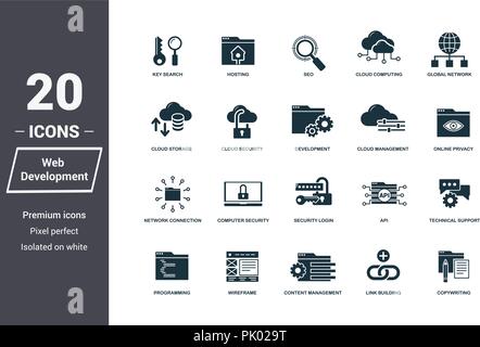 Insurance icons set. Premium quality symbol collection. Web Development icon set simple elements. Ready to use in web design, apps, software, print Stock Vector