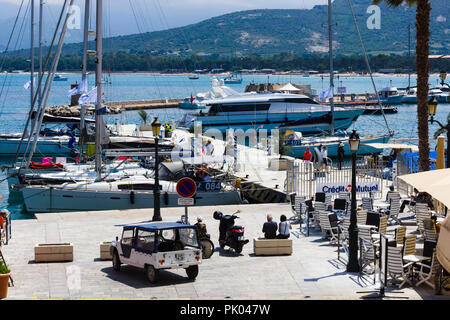 Waterfront and marina. Calvi, Corsica, France Stock Photo