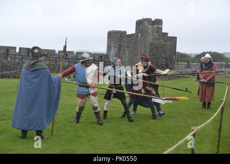 Pembroke Castle, Pembrokeshire, Wales, UK Stock Photo