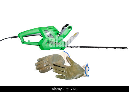 hedge trimmers isolated on white background Stock Photo
