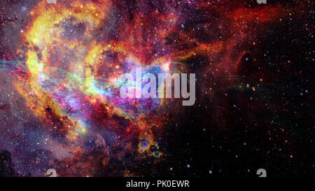 Nebula and open cluster in the universe. Element of this image ...
