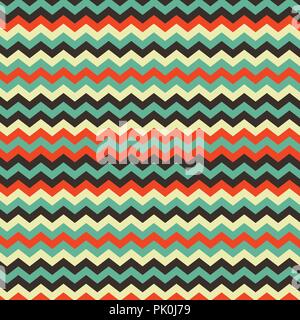 colorful zigzag chevron pattern background. Stock Vector