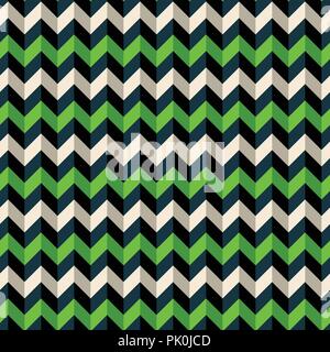Seamless colorful zigzag chevron pattern background. Stock Vector