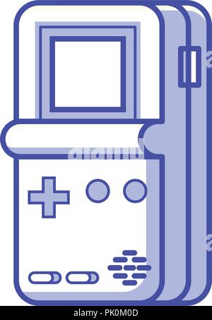 Retro Brick Game Electronic Console Stock Vector
