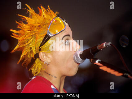 Christa Hillhouse  (4 Non Blondes) on 01.07.1994 in Memmingen. | usage worldwide Stock Photo