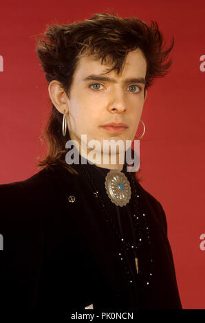 Jamie Stewart (The Cult) on 27.02.1986 in München/Munich. | usage