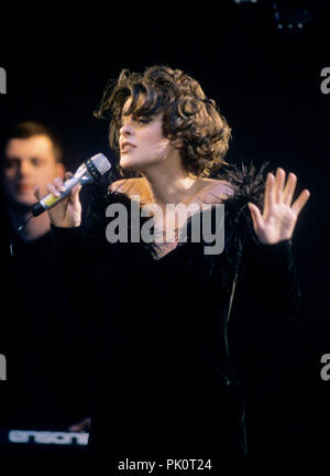 Lisa Stansfield on 01.11.1991 in Dortmund. | usage worldwide Stock Photo