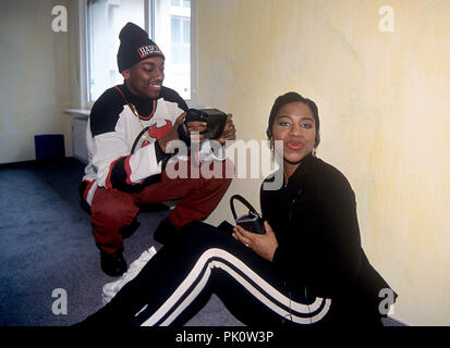 Culture Beat (l-r): Jay Supreme, Tania Evans on 20.02.1995 in . | usage worldwide Stock Photo