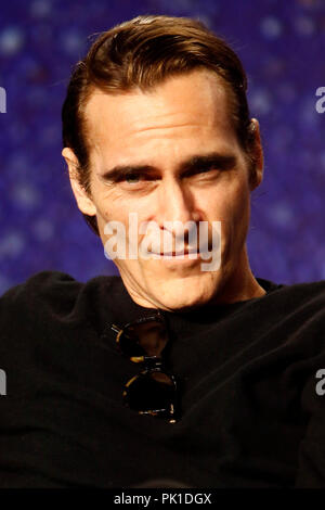 Joaquin Phoenix at 'The Sisters Brothers' Press Conference during 2018 Toronto International Film Festival at TIFF Bell Lightbox on September 8, 2018 in Toronto, Canada. Stock Photo