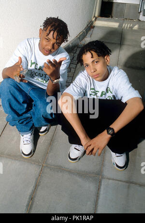 Kris Kross (l-r): Chris "Mac Daddy" Kelly, Chris "Daddy Mac" Smith on