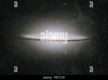 Incredibly beautiful galaxy somewhere in deep space Stock Photo
