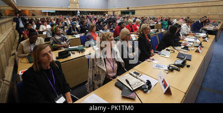 Delegates at the International Congress of Parliamentary Women's Caucuses at Dublin castle today. Stock Photo