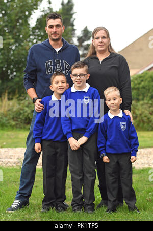 Four year old Alexander Pickering front row right known as