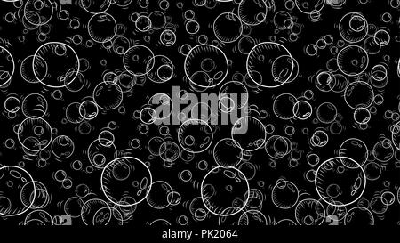 Abstract background from different sized bubbles Stock Vector
