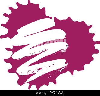 illustration. Background of multi-colored blots of ink Stock Vector