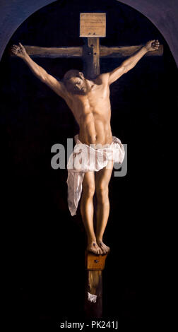 Crucifixion, Francisco de Zurbaran, 1627,Art Institute of Chicago, Chicago, Illinois, USA, North America, Stock Photo