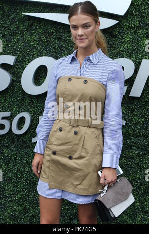 Nina Agdal US Open Tennis 9-9-2018 Photo by John Barrett/PHOTOlink
