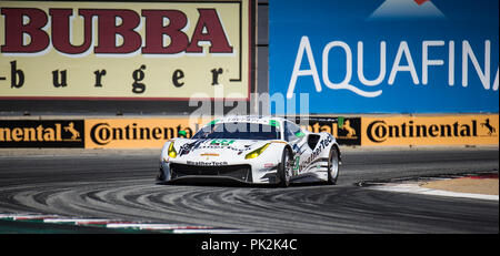 Monterey, CA, USA. 09th Sep, 2018. A. # 63 Drivers Cooper MacNeil/Alessandro Pier Guidi ran a fast lap time 1:26.730 coming out of turn11 during the American's Tire 250 Race for the IMSA Weathertech Sport Car Championship at Weathertech Raceway Laguna Seca Monterey, CA Thurman James/CSM/Alamy Live News Stock Photo