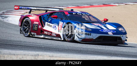 Monterey, CA, USA. 09th Sep, 2018. A. # 67 Drivers Ryan Briscoe/Richard Westbrooks coming out of turn 2 ran a fast lap time of 1:23.307 during the American's Tire 250 Race for the IMSA Weathertech Sport Car Championship at Weathertech Raceway Laguna Seca Monterey, CA Thurman James/CSM/Alamy Live News Stock Photo