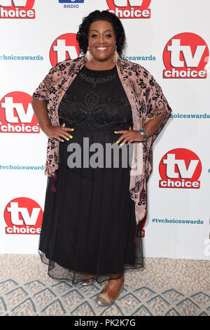 LONDON, UK. September 10, 2018: Alisson Hammond at the TV Choice Awards 2018 at the Dorchester Hotel, London. Picture: Steve Vas/Featureflash Credit: Sarah Stewart/Alamy Live News Stock Photo