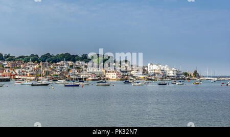 Cowes marina on the Isle of Wight in England Stock Photo