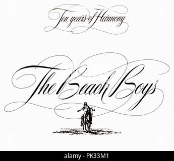 vintage vinyl record album - Ten Years of Harmony - The Beach Boys