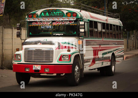 Painted Chicken Bus Stock Photo