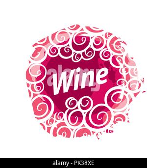 Wine logo imprint Stock Vector