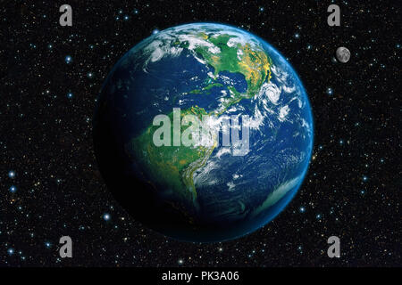The Earth from space. America Stock Photo