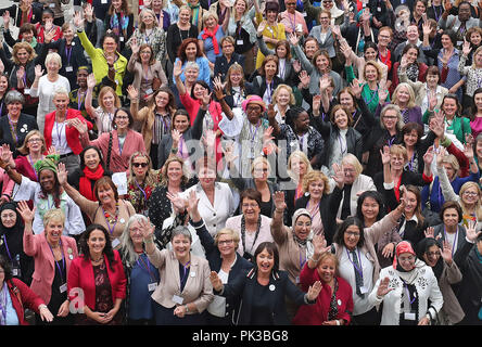 Delegates at the International Congress of Parliamentary Women's Caucuses at Dublin Castle today. Stock Photo