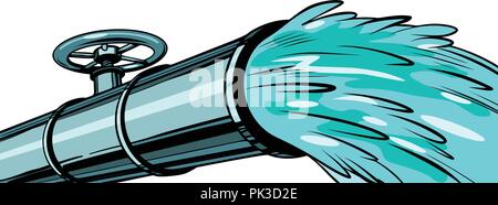 Clean water pipe for irrigation and drinking Stock Vector