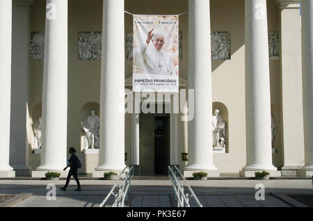 Pope Francis will make a state visit to Vilnius, Lithuania, Baltic countries, Europe in September Stock Photo