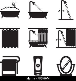 Bath room 01 Stock Vector